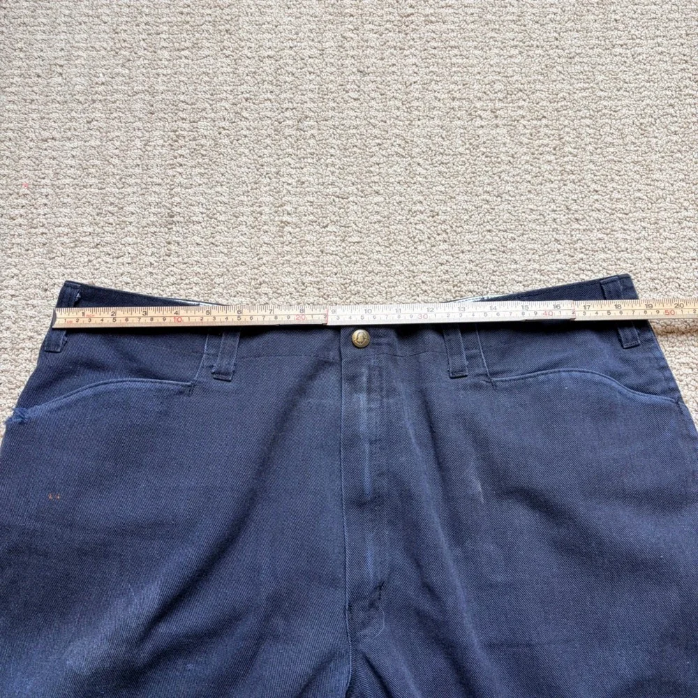Ben Davis Vintage 40x31 Black Charcoal Pants Wide Leg Gorilla Logo Mens